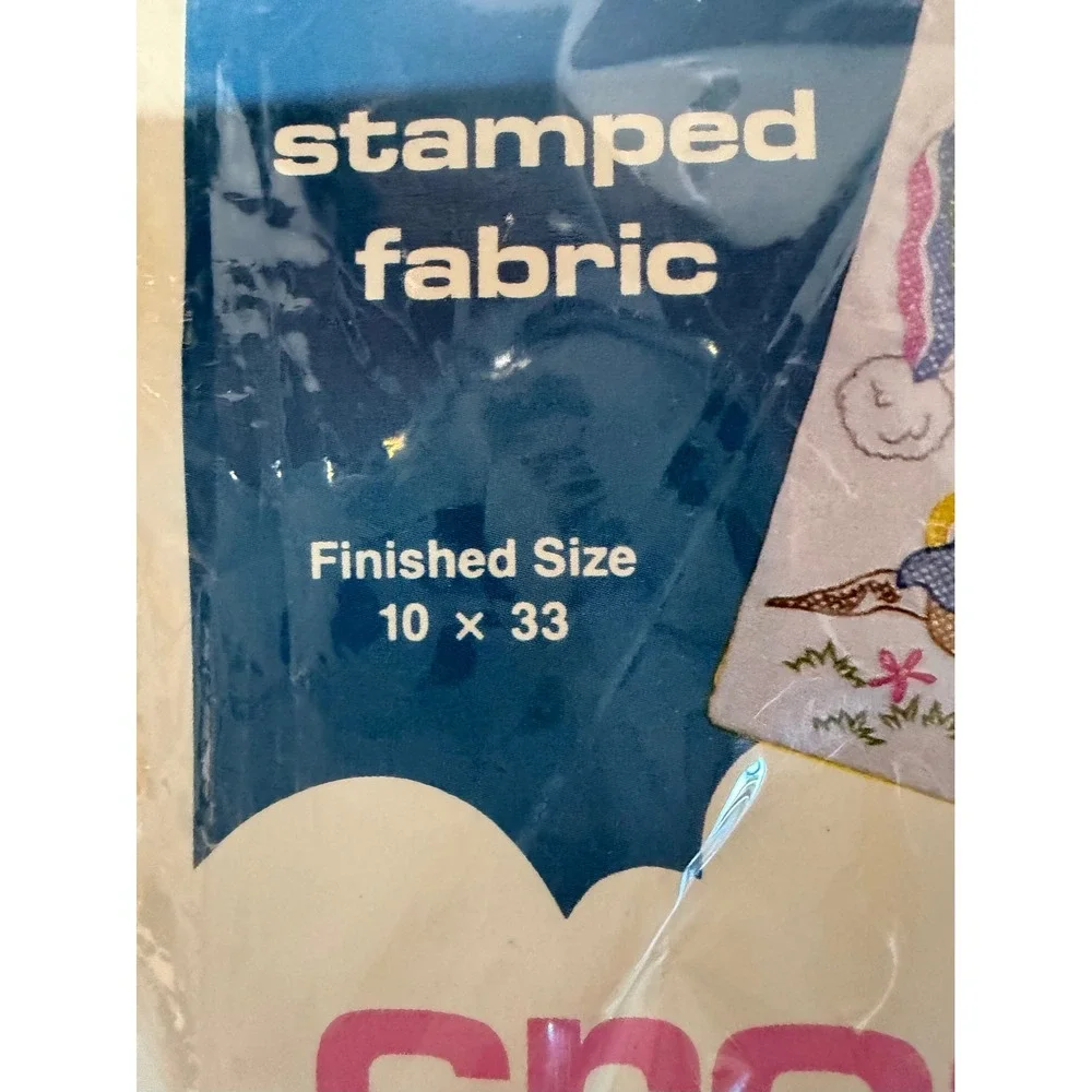 NEW VTG 1986 Titan Needlecraft Teddy Beddy Bear Growth Chart Cross Stitch Kit